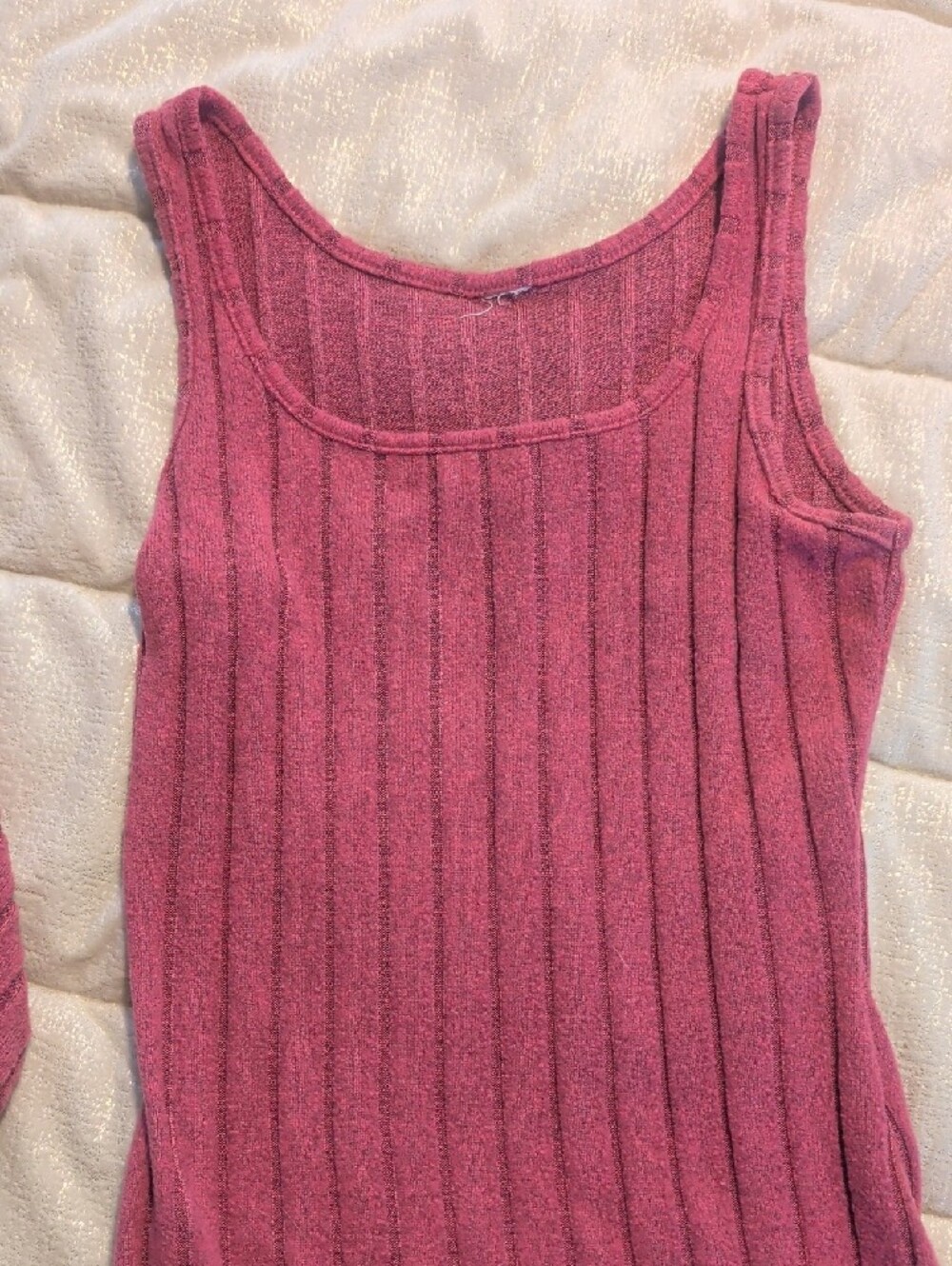 Source Unknown Pink Ribbed Two-Piece Dress Set - Picture 2 of 4